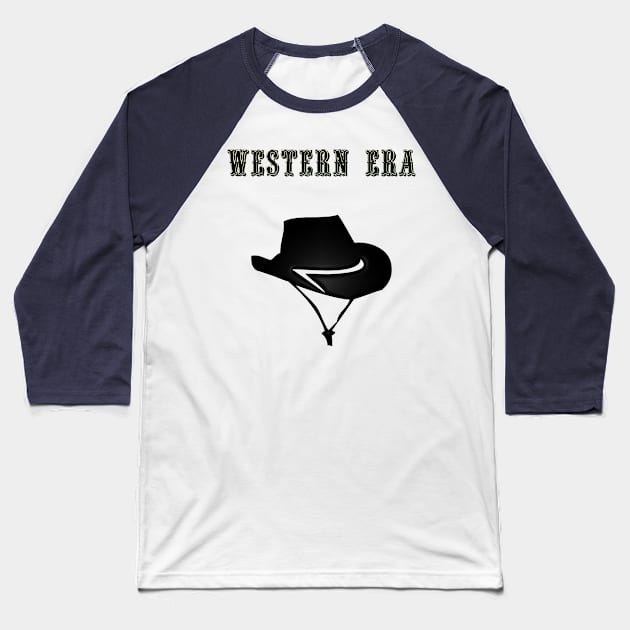 Western Era - Cowboy Hat 5 Baseball T-Shirt by The Black Panther